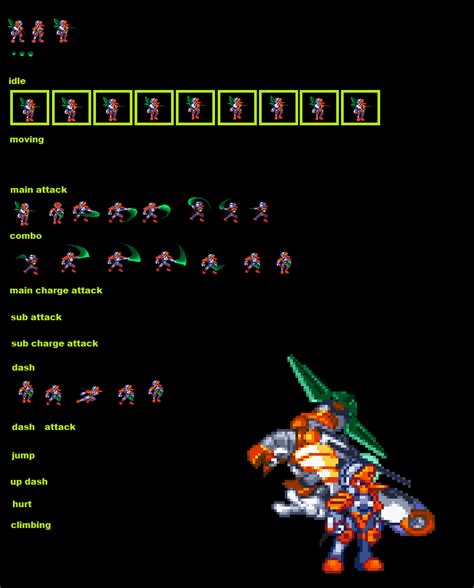 Megaman ZX custom Models sprites