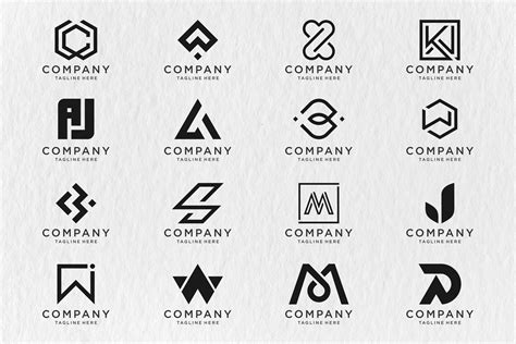 Set of Monogram Logo Design - SVG File Graphic by BaronStudio ...