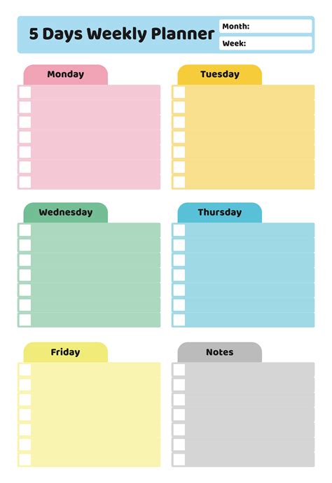 7 Best Images of 5 Day Work Week Monthly Calendar Printable - 5 Day ...