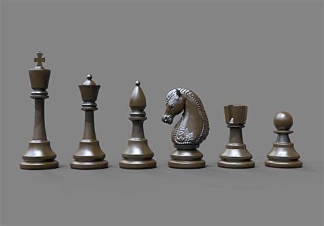 Free 3d Chess Pieces free 3D model OBJ