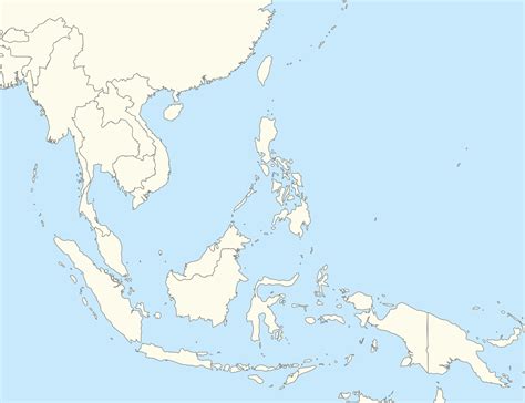 Blank Map of Southeast Asia