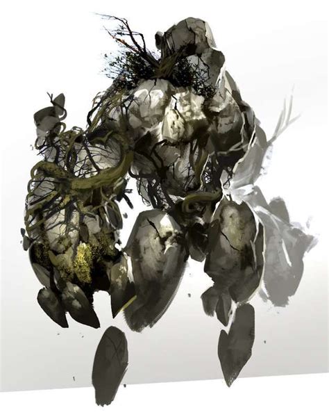 Rock Golem | Guild wars, Guild wars 2, Creature concept art