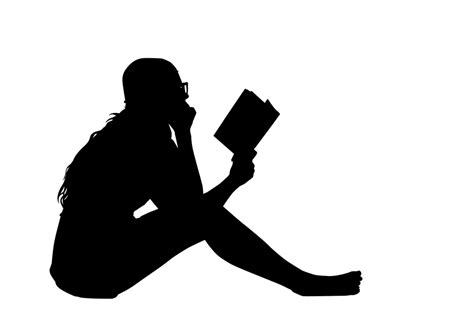 Reading Silhouette, Education, Study, Imagination, Book PNG