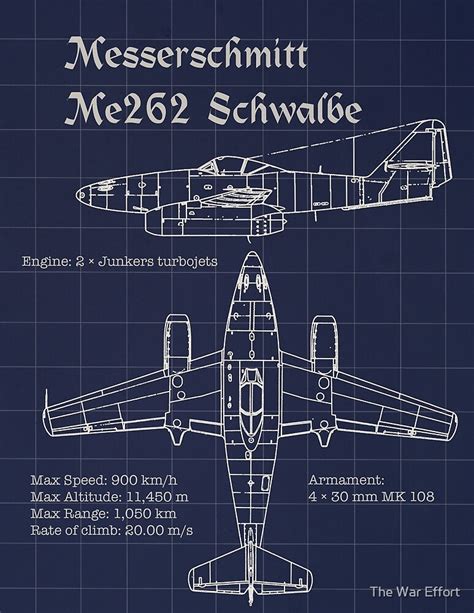 Messerschmitt Me 262 Blueprints