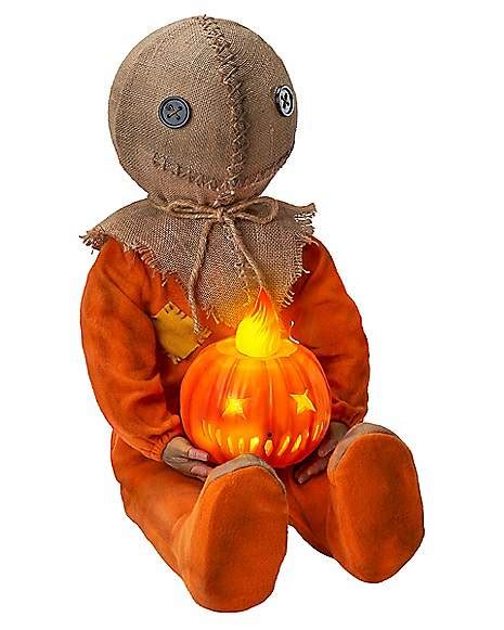 Light-Up Sitting Sam Doll - Trick 'r Treat - Spirithalloween.com