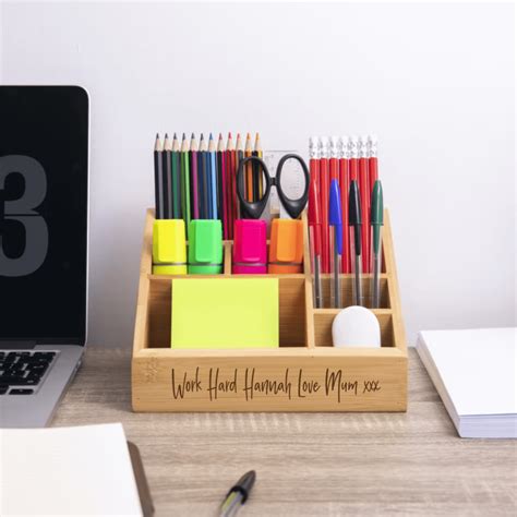 Personalised University Room Desk Tidy