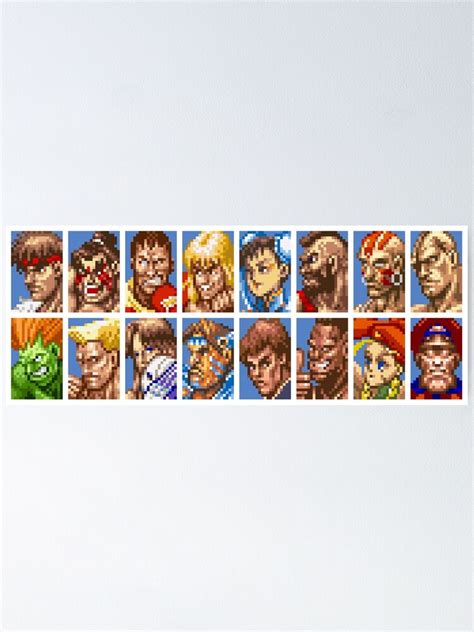 Retro Street Fighter 2 Championship Edition Character Select Screen ...