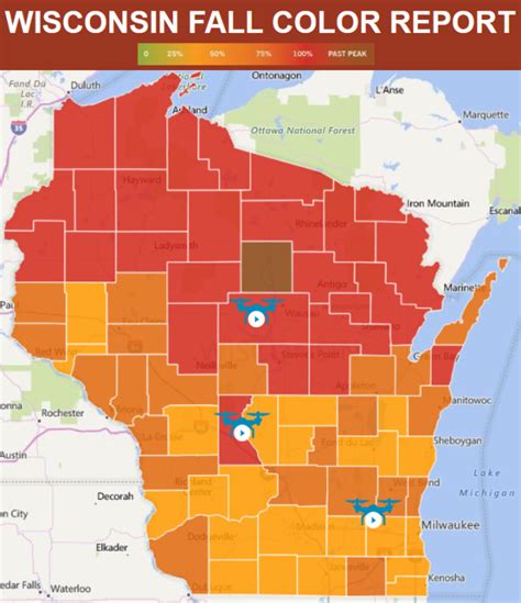 Peak Fall Colors Wisconsin 2024 - Flore Jillana