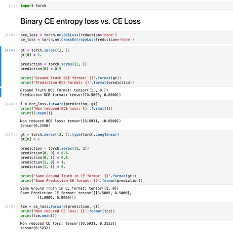 Cross Entropy and Binary Cross Entropy do not give the same result ...