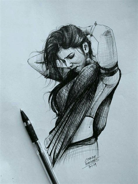 Pin by Mukesh on mukesh | Abstract pencil drawings, Pen art work, Pen ...