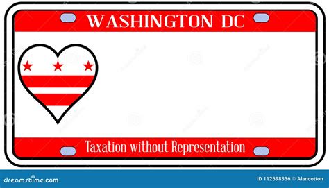 Washington DC License Plate Stock Vector - Illustration of auto ...