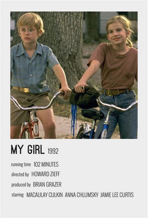 my girl movie poster | Carteles minimalistas de películas, Poster de ...