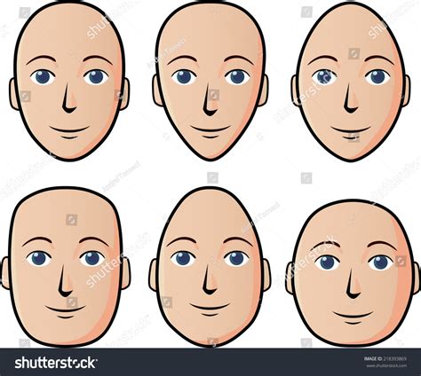 Face Shapes Stock Vector 218393869 : Shutterstock