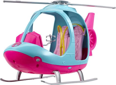 Buy Barbie Helicopter with Spinning Rotors, Pink and Blue 2-Seater ...