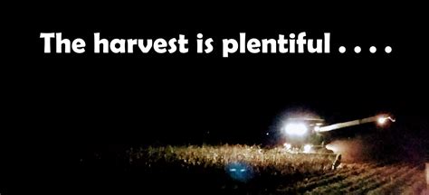 The harvest is plentiful - E 2 E