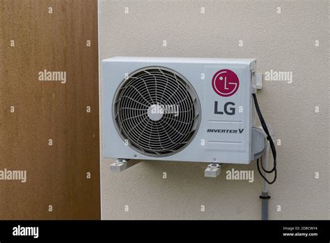 Bordeaux , Aquitaine / France - 10 20 2020 : LG air conditioner logo ...