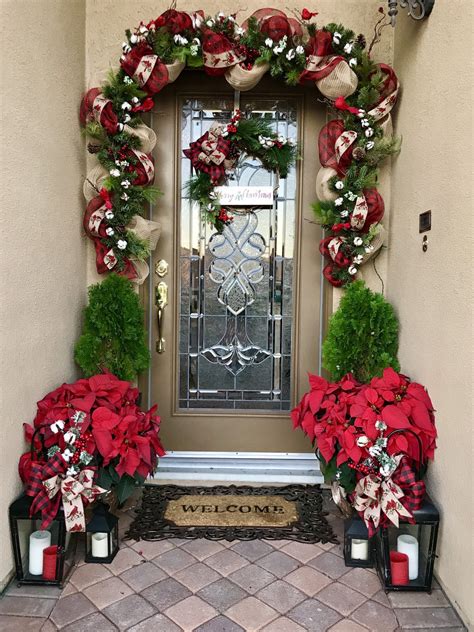 Christmas Cardinal Front Door Garland and Wreath, Cardinal Garland ...