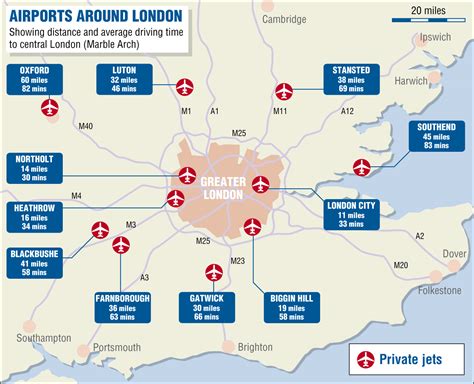 Airports In London Map - Zip Code Map