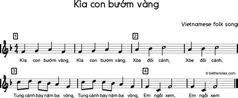 Kìa con bướm vàng - Beth's Notes