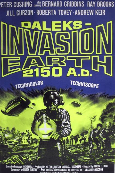 Daleks' Invasion Earth 2150 A.D. (1966) - Poster UK - 2089*3133px