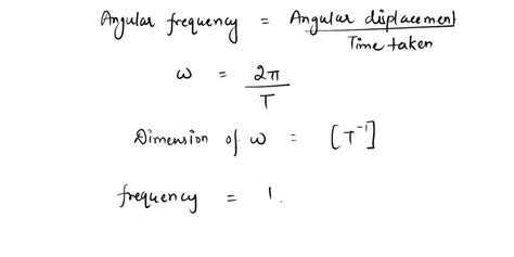 Angular Frequency Formula