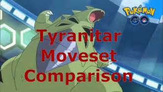 Tyranitar Moveset Comparison - YouTube