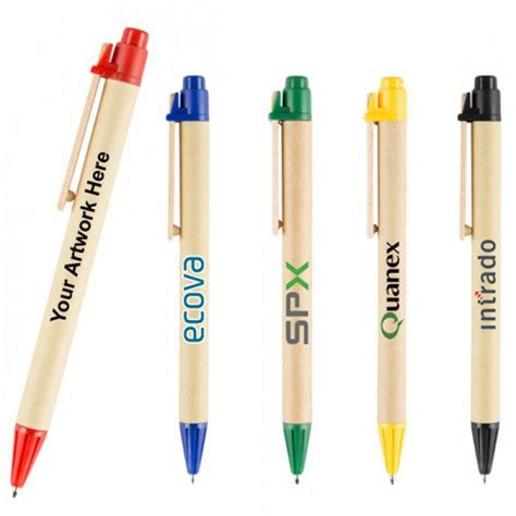 Logo Imprinted Recycled Paper Ballpoint Pens