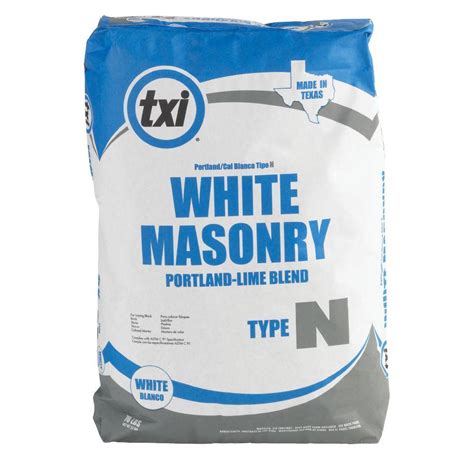 TXI 70 lb. Type N Masonry Portland-Lime Blend Cement-9991 - The Home Depot