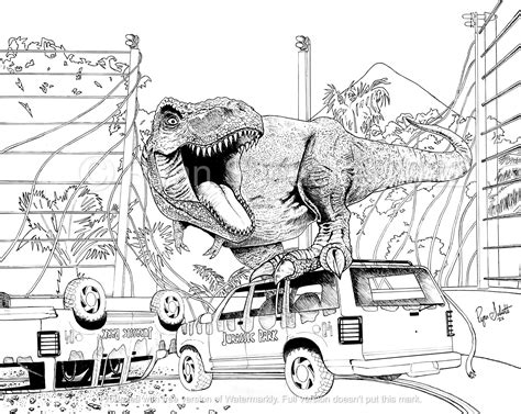 Free Jurassic World Coloring Pages