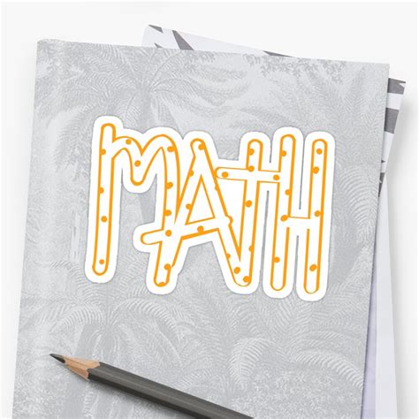 "Math " Sticker by emo567okine | Redbubble