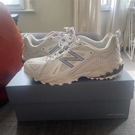 New balance 610 trainers. White, black and cream.... - Depop