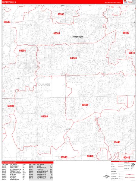 Maps of Naperville Illinois - marketmaps.com