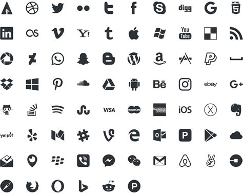 Download Free Social Media Icons | Picons