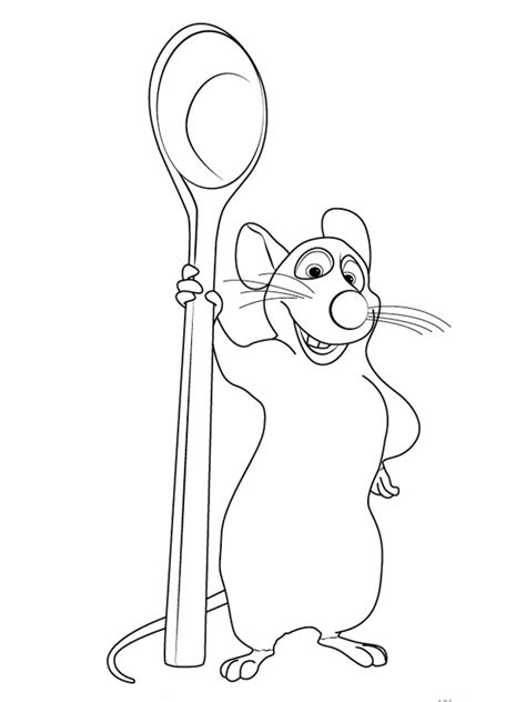 Remy (Ratatouille) Coloring Page - Funny Coloring Pages