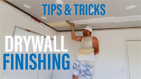 DRYWALL Finishing Tips & Tricks - YouTube