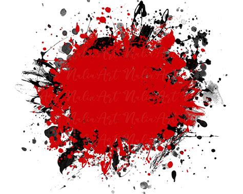 Background Paint Splatter Red Black Splash Frame Splatter Background ...