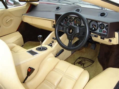 Lamborghini countach interior photos