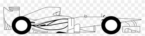 F1 Car Side Drawing - Free Transparent PNG Clipart Images Download