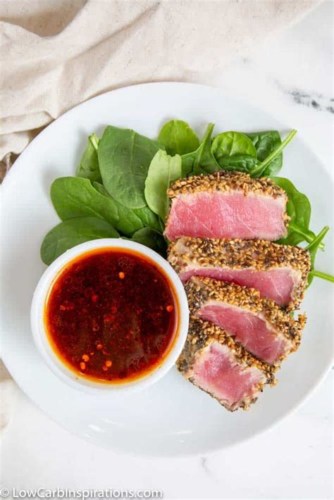 Seared Ahi Tuna Steak Recipe - Low Carb Inspirations