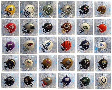 NFL Helmet Christmas Ornaments | Nfl football teams, Christmas ...