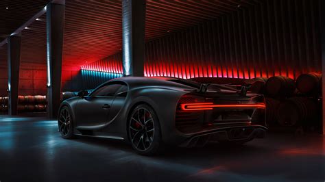 2560x1440 Black Bugatti Chiron 2020 Rear 1440P Resolution ,HD 4k ...