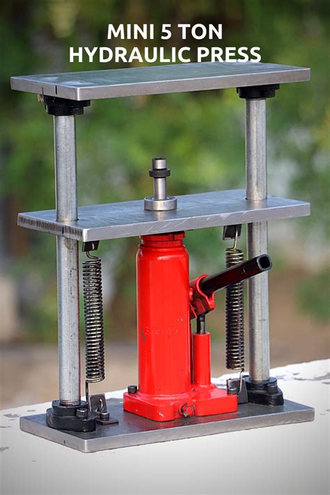 Make A Portable 5 Ton Mini Hydraulic Press Machining Metal Projects ...