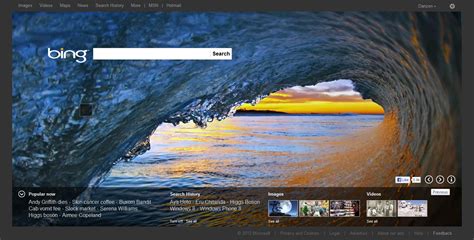 Bing Homepage | The Bing homepage has been Metrofied | Bing, Homepage ...