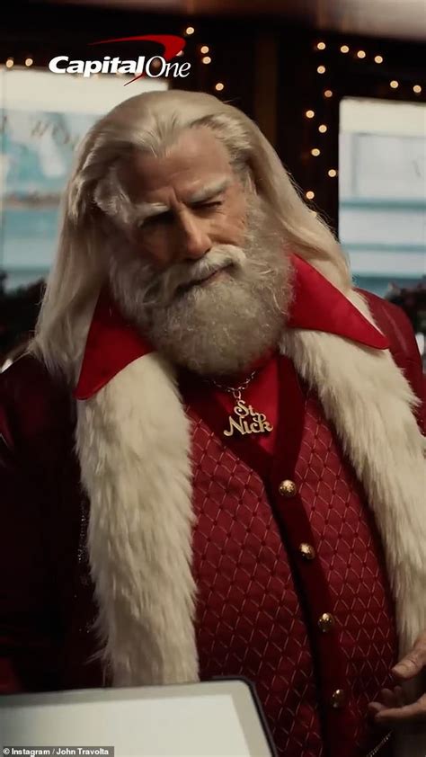 John Travolta, 69, Embraces Santa Claus Persona as He Dazzles in ...