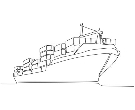 Cargo Ship Outline