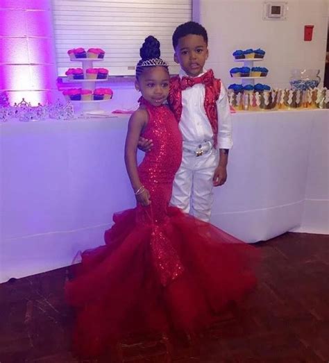 Gorgeous Red Mermaid Girls Pageant Dresses Prom Gowns Sparkly Sequin ...