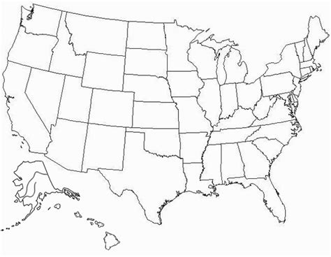 Us States Map Quiz - Printable Map