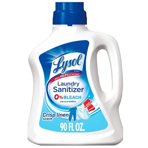 Lysol Laundry Sanitizer, Crisp Linen, 90 oz, Eliminates Odors and Kills ...