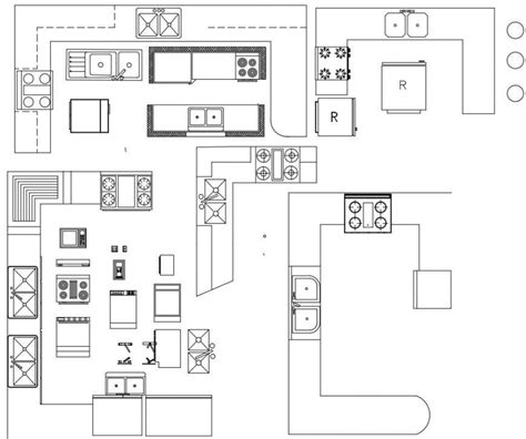 Kitchen cad blocks detail files - Cadbull