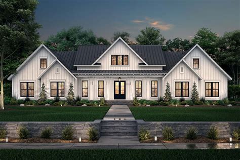 Modern-farmhouse House Plan - 4 Bedrooms, 3 Bath, 3086 Sq Ft Plan 50-410